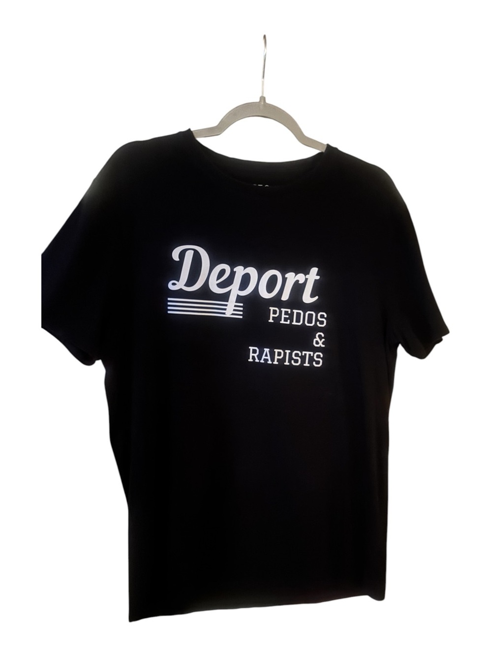 Apt. 9 Black Graphic 'Deport' Short Sleeve Tee